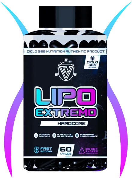 Frasco do suplemento Lipo Extremo HardCore